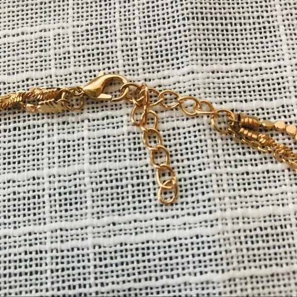 🆕 Goldtone Layered Star Design 3 Chain Necklace - Picture 5 of 8